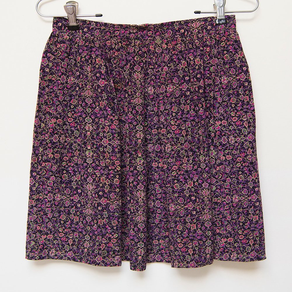 Vintage Emanuel Ungaro Parallèle Silk Skirt